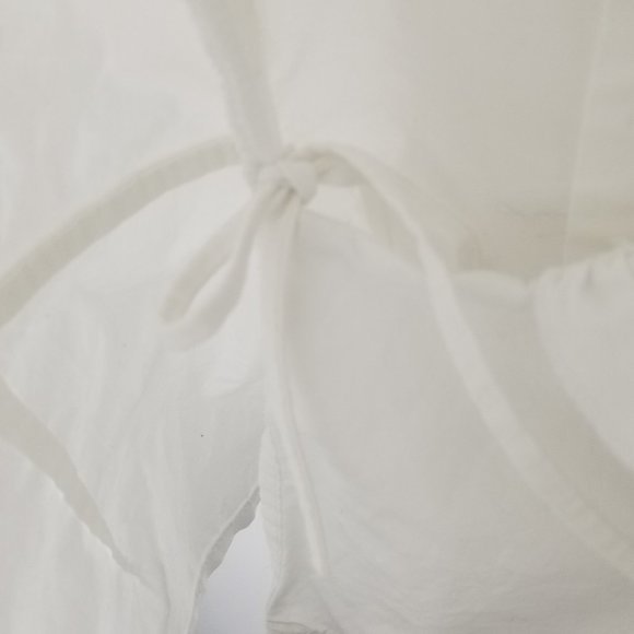 Costa Blanca | White Wrap Style Ruffle Neck Blouse - Picture 6 of 8